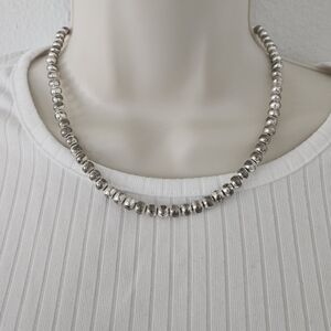 silver ball chain grunge 90s y2k goth skater indie urban boho festival necklace